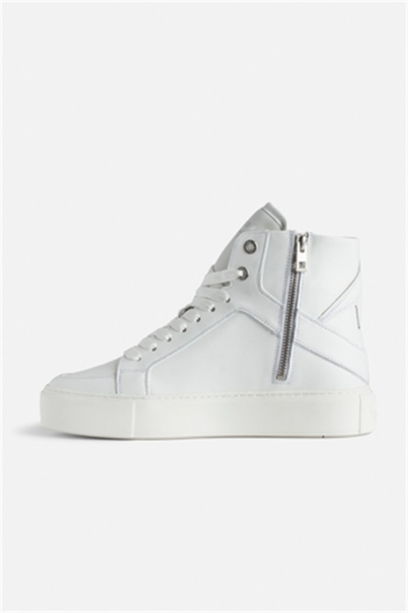 White Zadig And Voltaire Zv1747 High Chunky Sneakers | ZV-255775